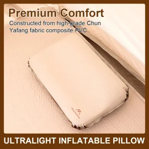 Ultralight Inflatable Camping/Hiking Pillow, Self Inflating