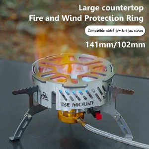 14 or 10CM mini Gas Camping Stove with wind shield ring