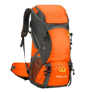 50L Hiking/Camping Backpack Waterproof LtWt with Rain Cover
